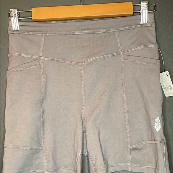 NWT FP Movement by Free People Odessa Bike Shorts in Charcoal -Size Small - Picture 6 of 12